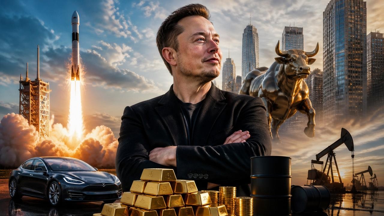 SpaceX gains 19%, Musk hits trillion, indexes up, oil down.